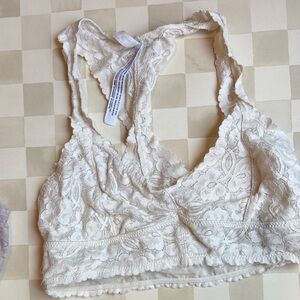 Free People Ivory Lace Bralette